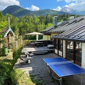  Apartment C4s Come4stay - Alpenblick Watzmann-kehlstein - Lage Im Berchtesgadener Land I Bis Zu 10 Personen I Grosse Terrasse Mit Blick Auf Berge I Smart Tv I Billiard I Wlan I Kostenloser Parkplatz